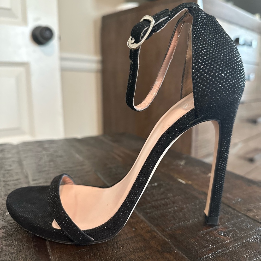 New Stewart Weitzman heels. No box size 5.5 Black Diamond in color - Picture 7 of 8